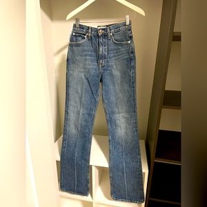 Jeans, AGOLDE, High Rise, Flare; sz 25, inseam 31”